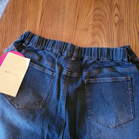 Quacker factory rhinestone studded jeans, size L - NEW - Picture 5 of 9